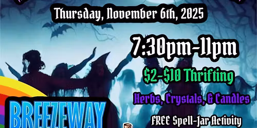 WITCH CRAFT & THRIFTING - October 23rd @ the Breezeway Pub , NH \ud83c\udf08
