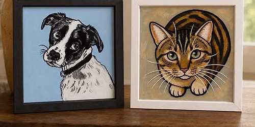Pet Portraits on Glass Craft Workshop at Lake Kennedy Center in Cape Coral