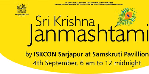 Sri Krishna Janmashtami 2026 at Samskruti Pavilion, Sarjapur Road