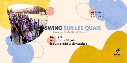 Swing sur les quais - initiations et pratiques gratuites