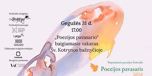 \u201ePoezijos pavasario\u201c baigiamasis vakaras \u0160v. Kotrynos ba\u017eny\u010dioje