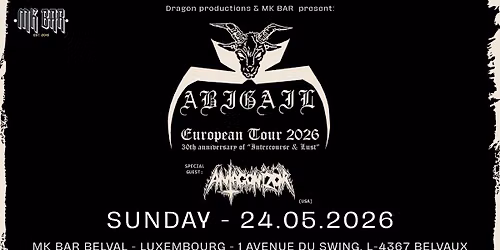 ABIGAIL + ANTAGONIZ\u00d6R + ROTZEPF\u00dcTZE | MIX N KAWA BAR | LUXEMBOURG