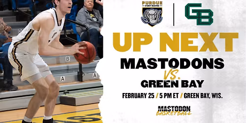 Purdue Fort Wayne Mastodons at Green Bay Phoenix Mens Basketball