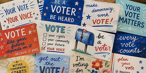 Get Out the Vote Postcard-A-Thon