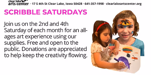 Scribble Saturdays at the Clear Lake Arts Center