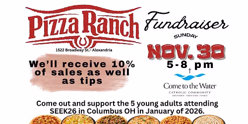 SEEK26 Pizza Ranch Fundraiser
