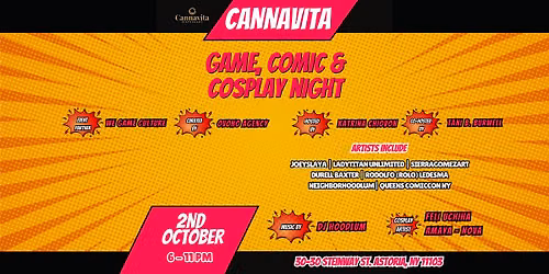 Cannavita Gallery Night: Free Art, Gaming, Comics & Cosplay Experience
