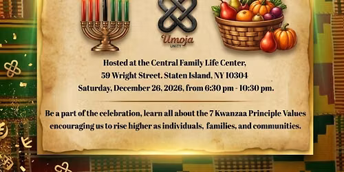 5th Annual Kwanzaa Celebration! Unity In The Community