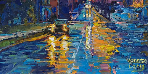 Wet Streets Palette Knife Painting Workshop with Vanessa Lacy