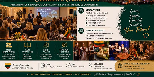 Lithuanian Appreciation Night: Food, Community & Real Estate Insights