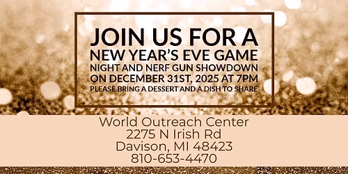 New Year's Eve Game Night and Nerf Gun Showdown