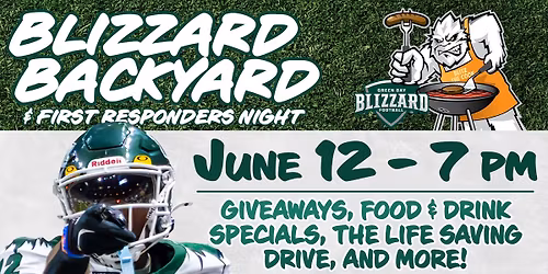 Green Bay Blizzard Backyard Night vs the Jacksonville Sharks