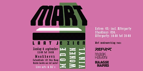 Mart (Laat Je Zien!) Boutique-markt + Afterparty (The French Kiss Band)