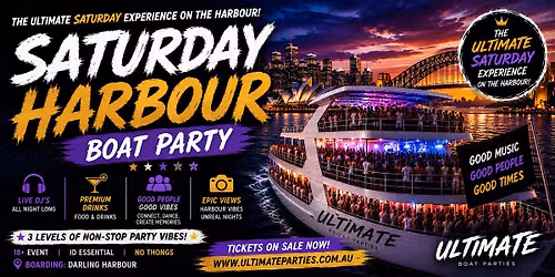 The Ultimate Saturday Boat Party + Free After Party