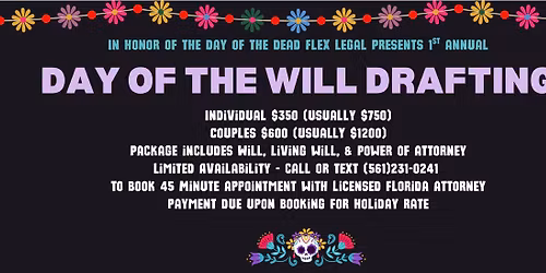 Day of The Dead Will Drafting - Basic Wills Packages at Frighteningly Good Prices