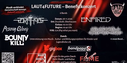 LAUT4FUTURE \u2013 BENEFIZKONZERT Oberhausen