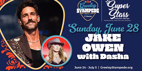 Jake Owen with Dasha at the Greeley Stampede