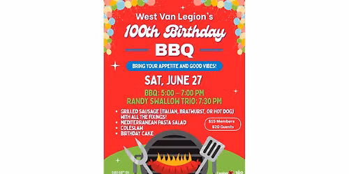 West Van Legion's 100th Birthday