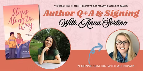 Q+A and Signing with Author  Anna Sortino