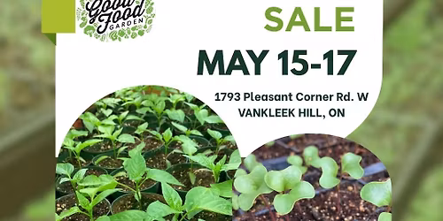 GFG ANNUAL SEEDLING SALE \ud83c\udf31 May 15-17