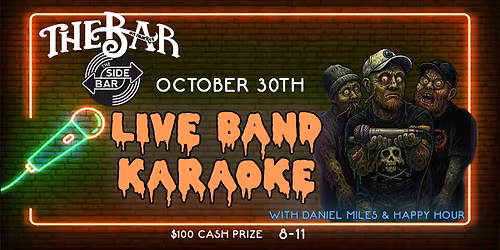 Live Band Karaoke with Daniel Miles & Happy Hour at The Bar on Market