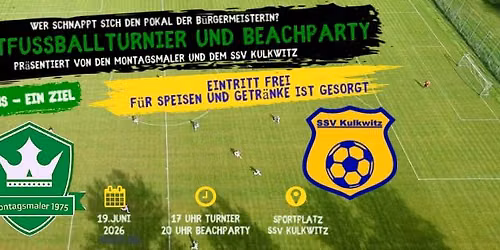 Nachtfussballturnier und Beachparty
