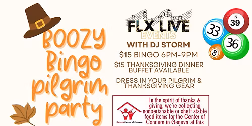 Boozy Bingo Pilgrim Party!