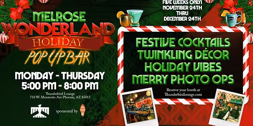 Melrose Wonderland Holiday Pop-Up Bar
