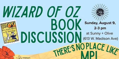 Wizard of Oz Book Discussion @ Sunny + Olive