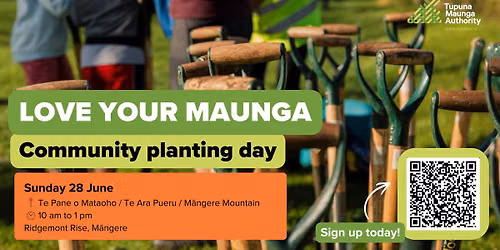 Community Planting Day Te Pane o Mataoho \/ Te Ara Pueru \/ M\u0101ngere Mountain