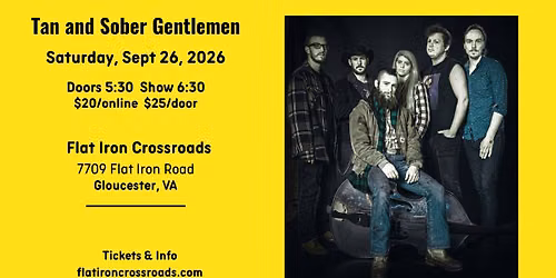 Tan and Sober Gentlemen September 26, 2026