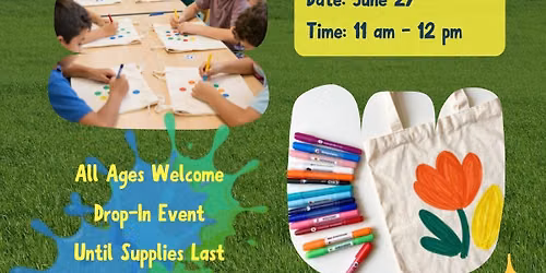 Drop in Craft: Design Your Own Summer Reading Tote!