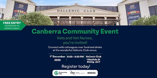 Canberra Vet Community Event - Hellenic Club