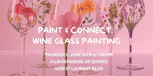 Paint & Connect:  Wine Glass Painting