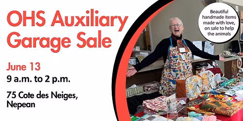 Ottawa Humane Society Auxiliary Garage Sale