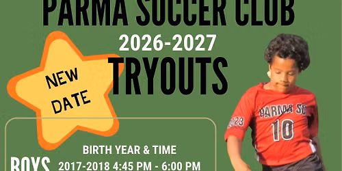 2026 Parma Soccer Club BOY tryouts