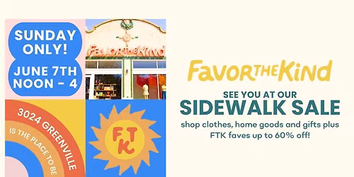 June Sidewalk Sale