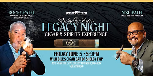 Rocky Patel Cigars Legacy Night - Cigar and Spirits Experience