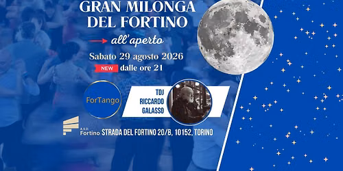 Gran Milonga Del Fortino all'aperto, Tdj Riccardo Galasso
