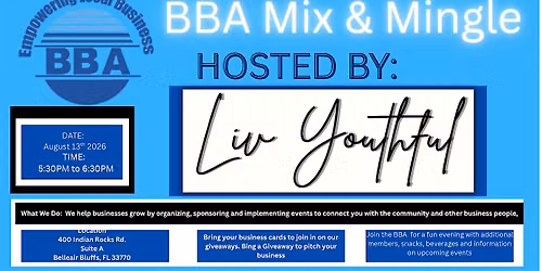 BBA Mix & Mingle hosted by Liv Youthful