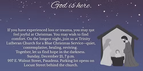 Blue Christmas Solemn Vespers 