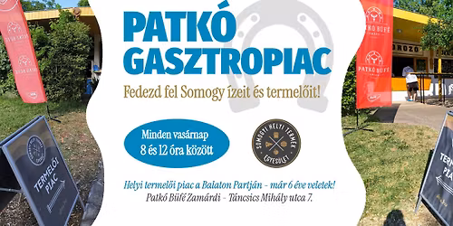 Helyi termel\u0151i piac a Patk\u00f3 B\u00fcf\u00e9 Zam\u00e1rdi udvar\u00e1n!