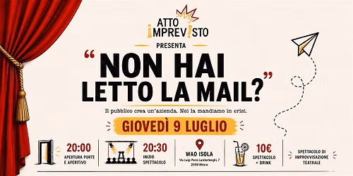 Serata di Improvvisazione teatrale: "Non hai letto la mail?"