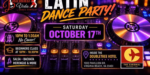 Latin Dance Party at The Cardinal! (10\/17\/26)