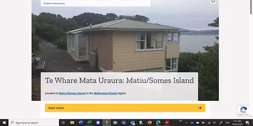 Overnight on Matiu-Somes (in 2026)