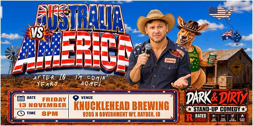 HAYDEN, ID @ Knucklehead Brewing \u2666 STAND-UP comedy \u2666 Friday, 13 November @ 8pm (local time)