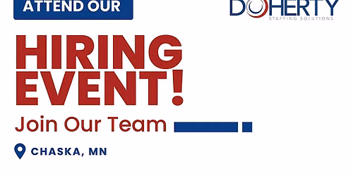 Attend our Hiring Event in Chaska, MN!