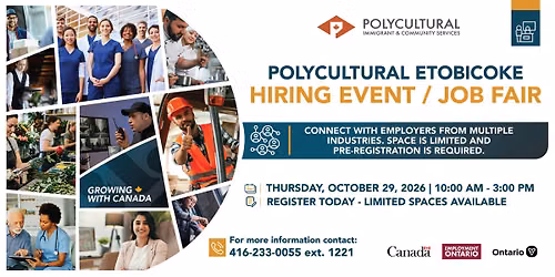 Etobicoke Hiring Event 2026