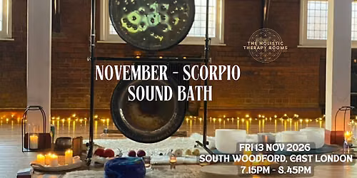 November Scorpio Sound Bath