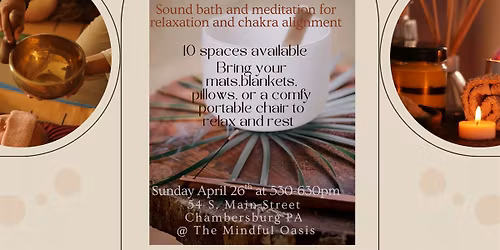 Spring "cleaning" Sound bath and meditation
